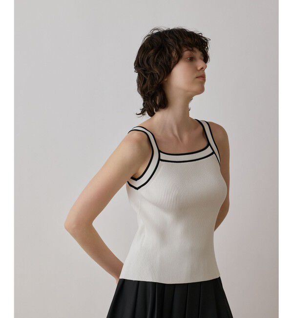 GRACE CONTINENTAL「バイカラーリブニットトップ」|その他|