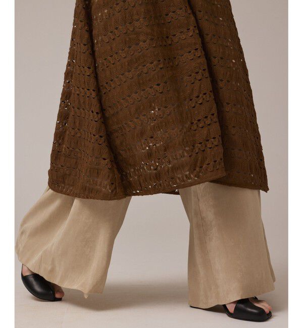 GRACE CONTINENTAL「レースロングカーディガン」|カーディガン|