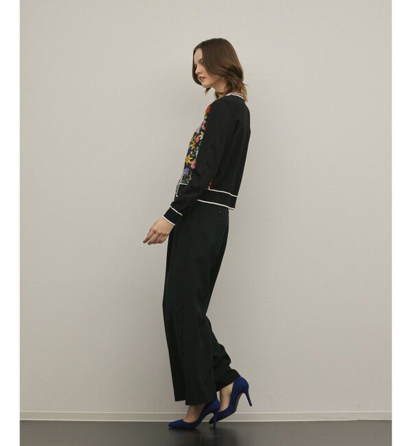 GRACE CONTINENTAL「フラワープリントニットカーディガン」|カーディガン|