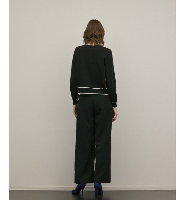 GRACE CONTINENTAL「フラワープリントニットカーディガン」|カーディガン|