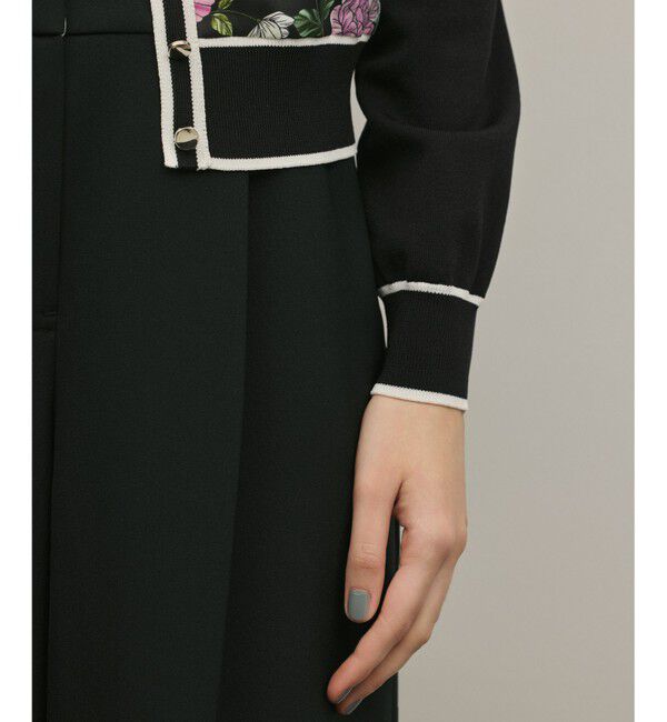 GRACE CONTINENTAL「フラワープリントニットカーディガン」|カーディガン|