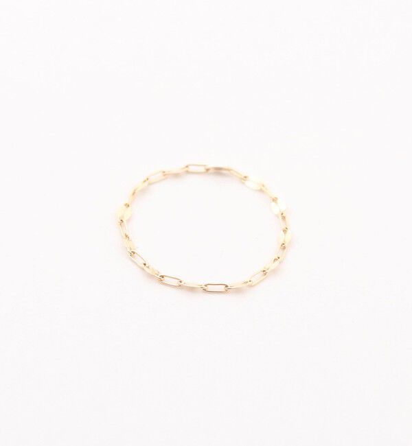 grace grace「【grace grace/グラスグラス】 10Kペタルチェーンリング-S」|リング|