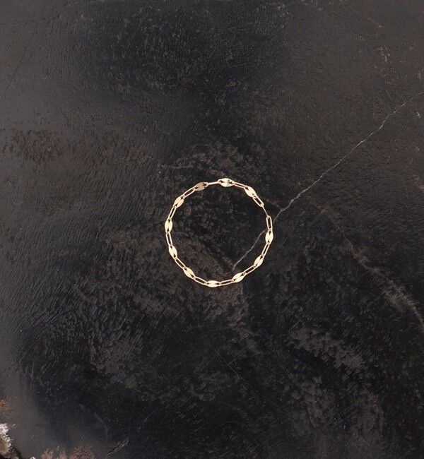 grace grace「【grace grace/グラスグラス】 10Kペタルチェーンリング-S」|リング|