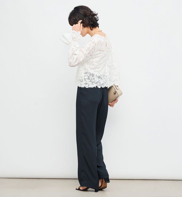 NOLLEY'S「ウォッシャブルレース2WAYブラウス」|シャツ・ブラウス|