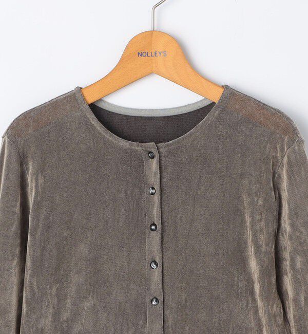 NOLLEY'S「フロッキーチュールカーディガン」|カーディガン|