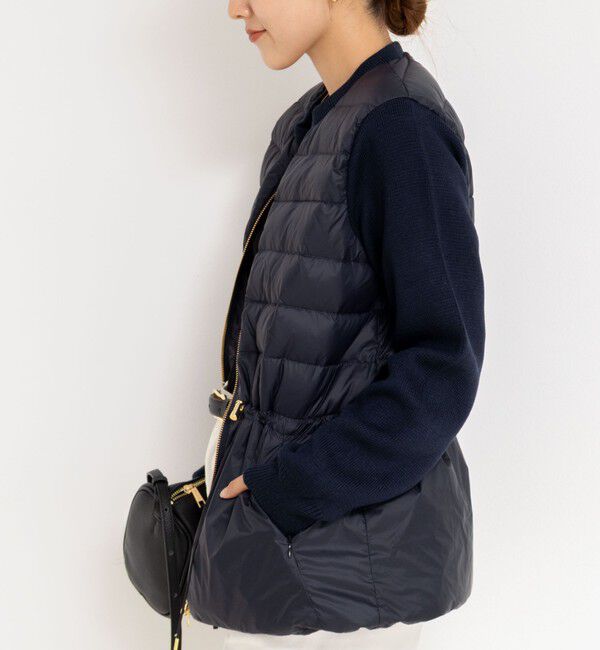 NOLLEY'S「【TAION/タイオン】別注ニットコンビダウンジャケット」|ダウン|