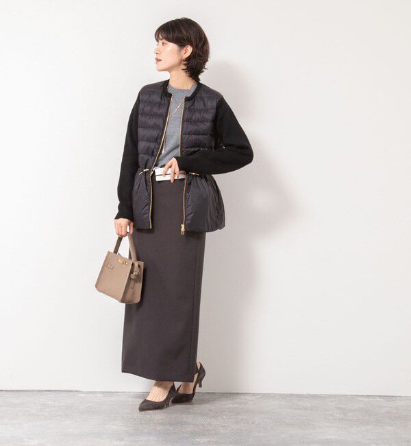 NOLLEY'S「【TAION/タイオン】別注ニットコンビダウンジャケット」|ダウン|