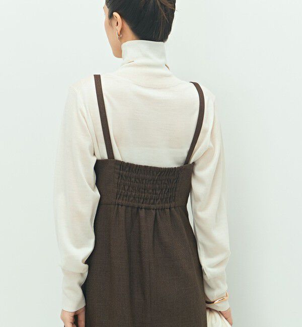 NOLLEY'S「ウォッシャブルウール調ストレッチキャミワンピース」|ワンピース|