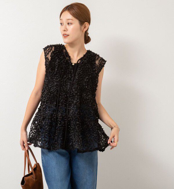 NOLLEY'S「フラワーチュールティアードブラウス」|シャツ・ブラウス|