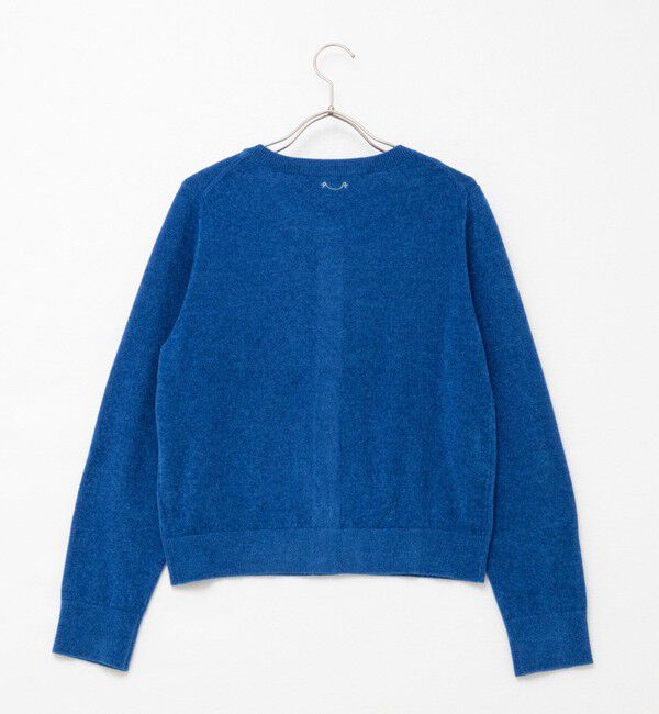 Rie Miller「《手洗い可能》《アンサンブル対応》モールヤーンクルーネックカーディガン」|カーディガン|