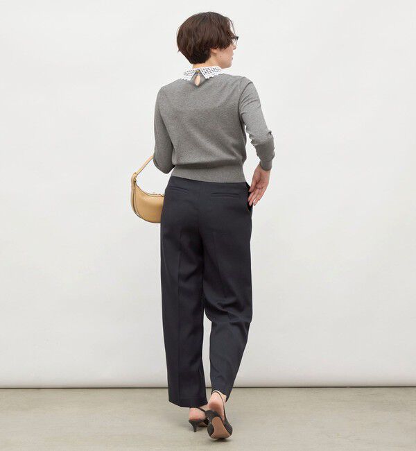 NOLLEY'S「《手洗い可能》襟レース2WAYプルオーバーニット」|ニット・セーター|