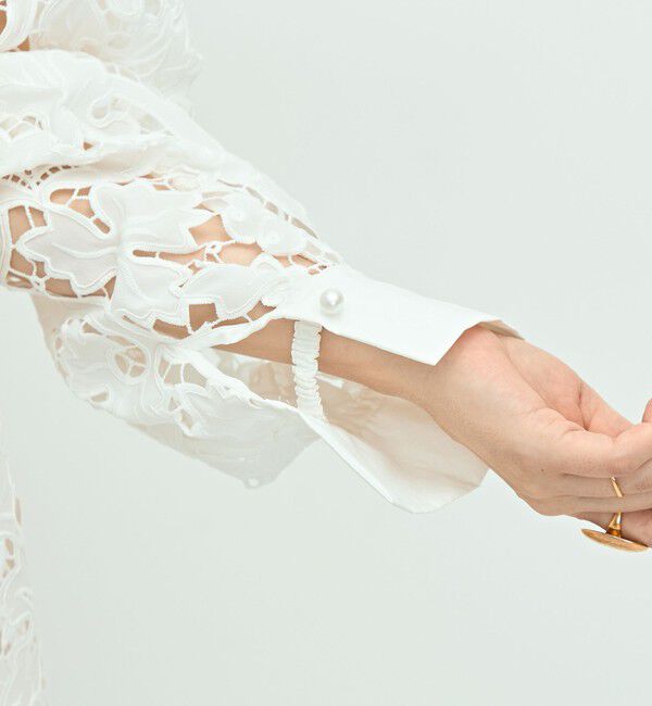 NOLLEY'S「刺繍ビブヨーク4WAYフリルブラウス」|シャツ・ブラウス|