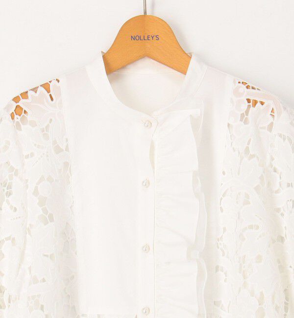 NOLLEY'S「刺繍ビブヨーク4WAYフリルブラウス」|シャツ・ブラウス|