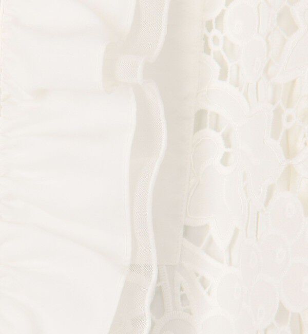 NOLLEY'S「刺繍ビブヨーク4WAYフリルブラウス」|シャツ・ブラウス|