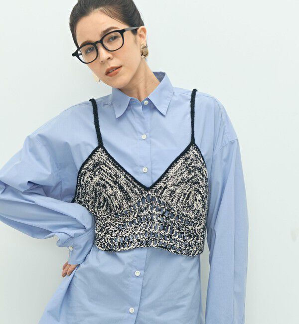 Laraaji「《手洗い可能》かぎ針編みキャミソール」|ニット・セーター|