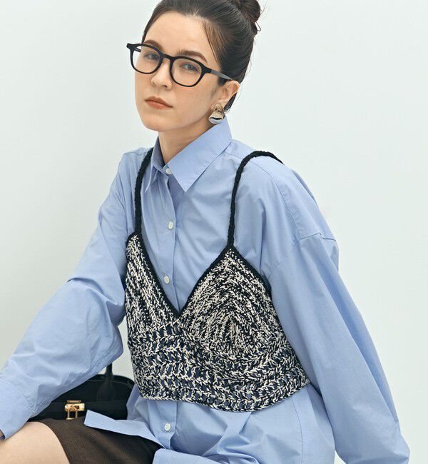 Laraaji「《手洗い可能》かぎ針編みキャミソール」|ニット・セーター|