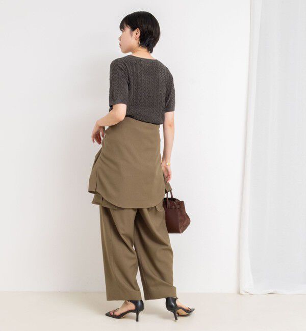 Rie Miller「《セットアップ対応》ウォッシャブルソフトカーゴパンツ」|カーゴ|