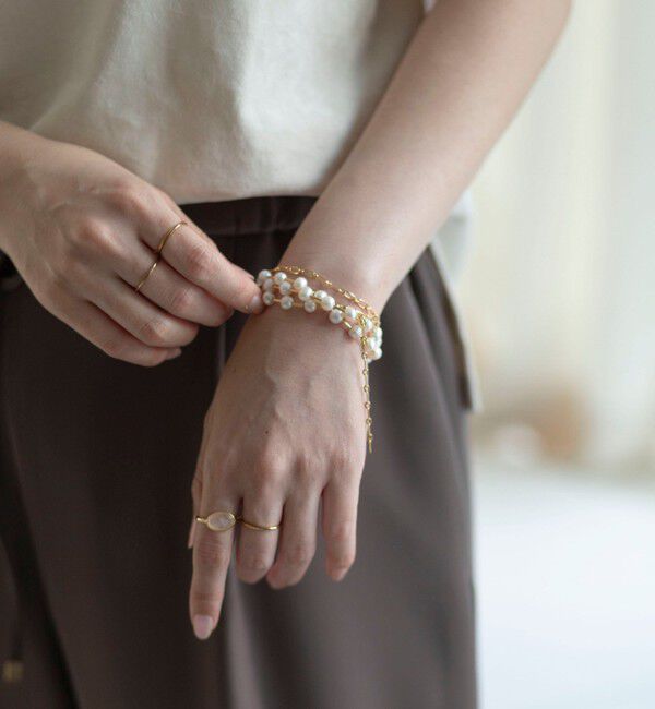 grace grace「【grace grace/グラスグラス】【WEB STAFF守屋☆】パイプ淡水パールネックレス」|ネックレス|