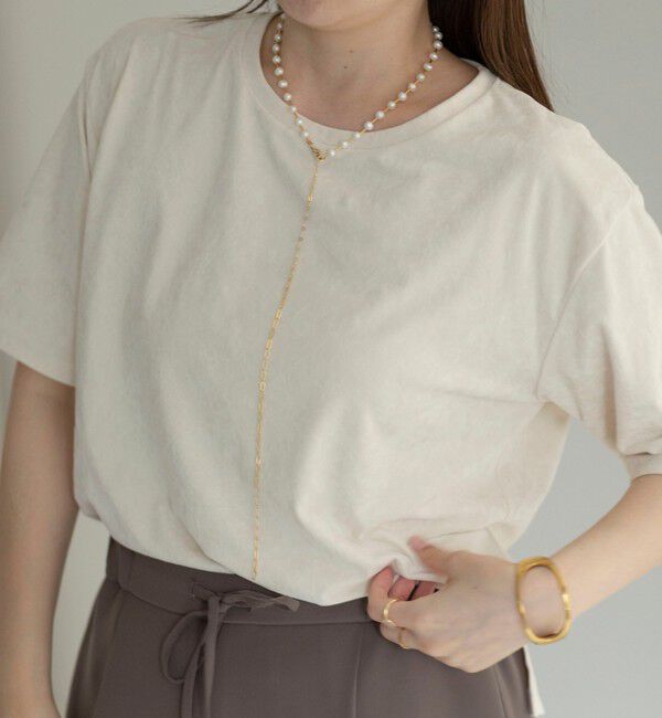 grace grace「【grace grace/グラスグラス】【WEB STAFF守屋☆】パイプ淡水パールネックレス」|ネックレス|