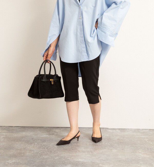 MAQWEL「【MAQWEL/マクウェル】ウォッシャブルカプリジョーゼットパンツ」|その他|