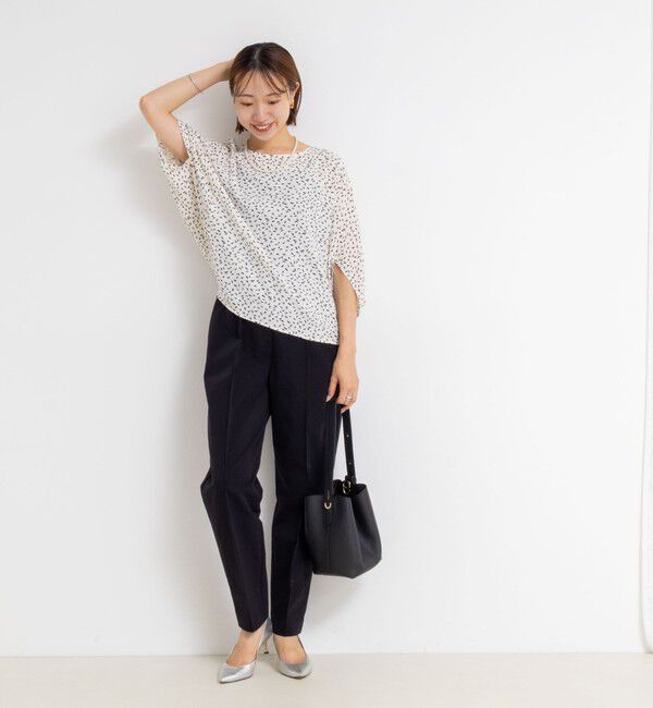 NOLLEY'S「ウォッシャブルバックサテンコクーンブラウス」|シャツ・ブラウス|