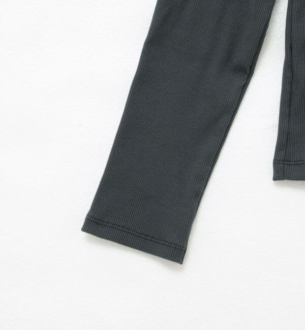 Rie Miller「ウォッシャブルリブカットアウト2WAYロンT」|Tシャツ・カットソー|