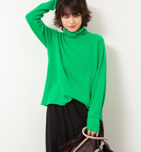 Rie Miller「【WEB&一部店舗限定】PUREカシミヤタートルネックニット」|ニット・セーター|