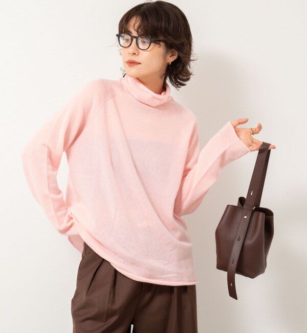 Rie Miller「【WEB&一部店舗限定】PUREカシミヤタートルネックニット」|ニット・セーター|