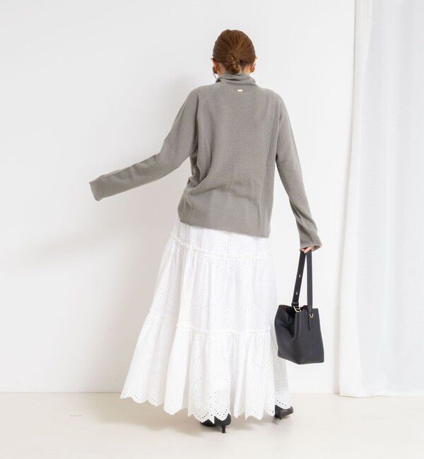 Rie Miller「【WEB&一部店舗限定】PUREカシミヤタートルネックニット」|ニット・セーター|