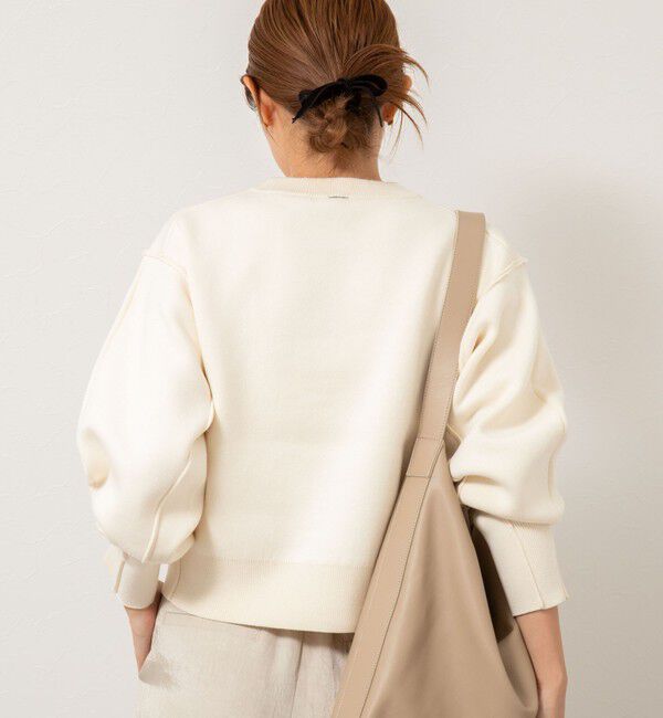 NOLLEY'S「《手洗い可能》スウェット風ニットプルオーバー」|ニット・セーター|