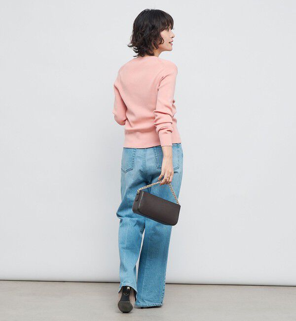 NOLLEY'S「《手洗い可能》リブ斜め柄Vネックカーディガン」|カーディガン|