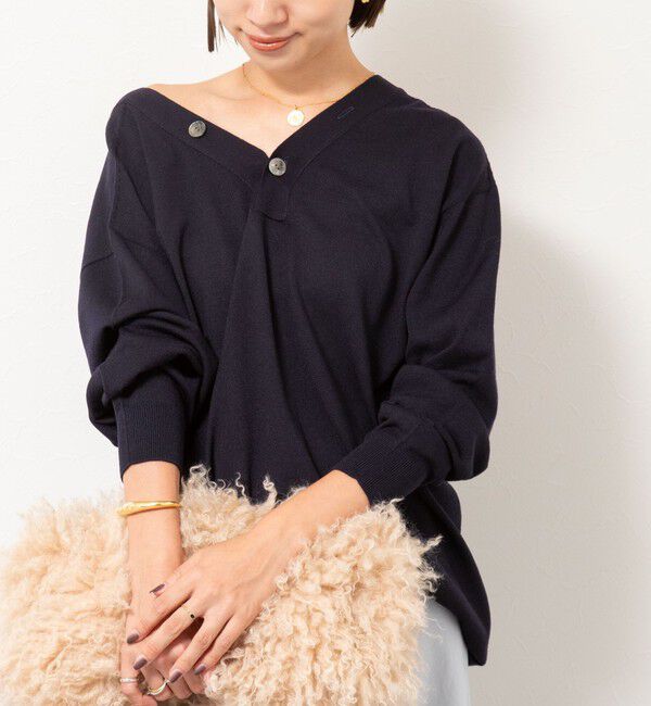 NOLLEY'S「《手洗い可能》《アンサンブル対応》バウンドウール3WAYカーディガン」|カーディガン|ネイビー