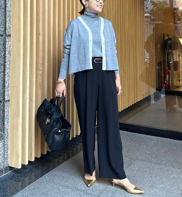 NOLLEY'S「ウォッシャブルバックサテンジョーゼットイージーパンツ」|その他|