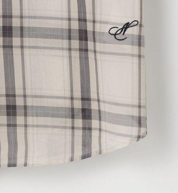 NOLLEY'S「ウォッシャブルリボン付きチェックシャツ」|シャツ・ブラウス|