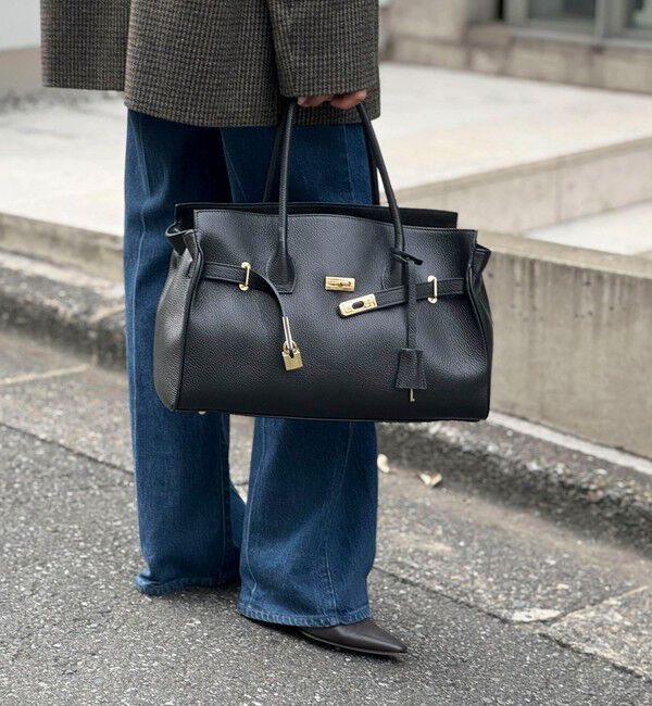 NOLLEY'S sophi「ひねりベルトレザートートバッグ」|トートバッグ|ブラック