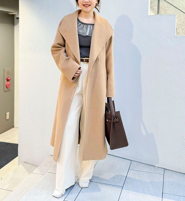 NOLLEY'S sophi「【一部WEB限定色】アンゴラビーバーベルテッドロングコート」|その他|