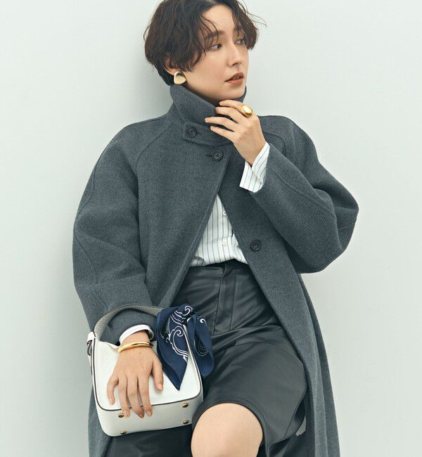 NOLLEY'S sophi「ステンカラー2WAYハーフコート」|ステンカラーコート|