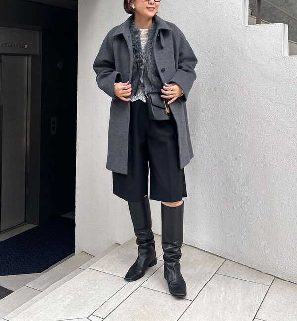 NOLLEY'S sophi「ステンカラー2WAYハーフコート」|ステンカラーコート|