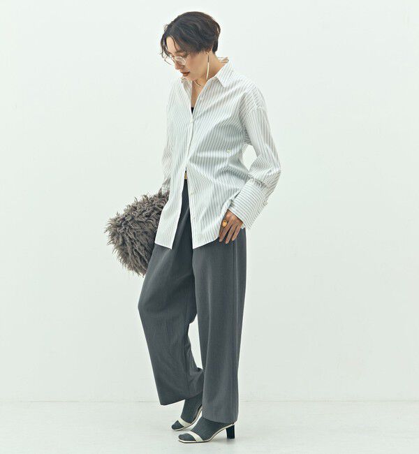 NOLLEY'S sophi「ウォッシャブルマルチWAYビッグシャツ」|シャツ・ブラウス|