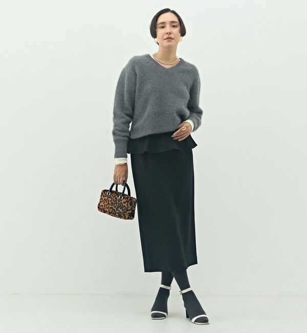 NOLLEY'S「ウォッシャブルペプラムタイトミディスカート」|タイト|