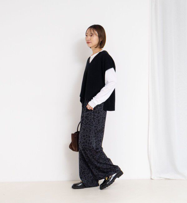 NOLLEY'S「ウォッシャブルレオパードプリントパンツ」|その他|