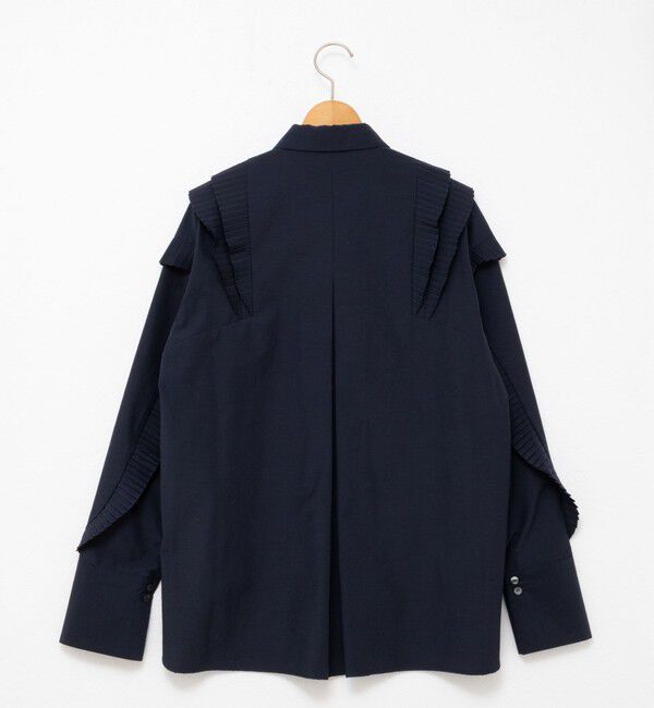 NOLLEY'S「【MARILYN MOON/マリリーンムーン】Vタックフリルブラウス」|シャツ・ブラウス|