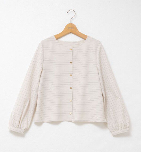 NOLLEY'S「《セットアップ対応》ウォッシャブルウール調2WAYフリルブラウス」|シャツ・ブラウス|