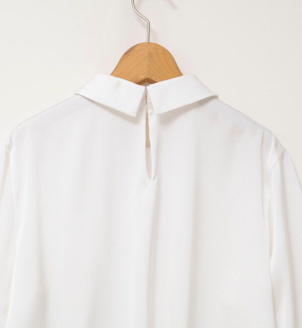 NOLLEY'S「ウォッシャブルNEWオトナサテン襟付きブラウス」|シャツ・ブラウス|