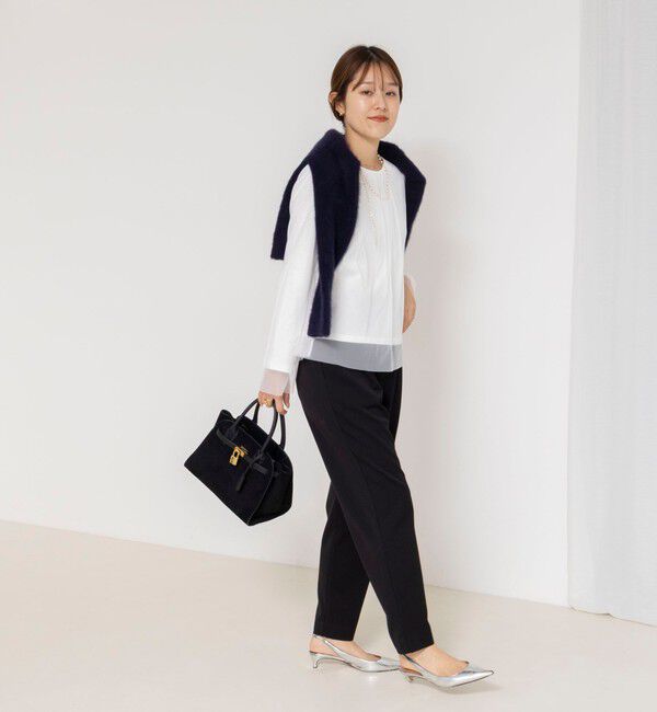 NOLLEY'S「ウォッシャブルチュールレイヤード2WAYブラウス」|シャツ・ブラウス|