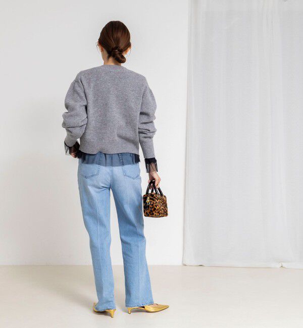 NOLLEY'S「ウォッシャブルチュールレイヤード2WAYブラウス」|シャツ・ブラウス|