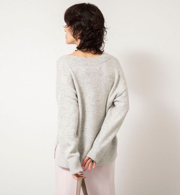 NOLLEY'S sophi「《手洗い可能》モヘヤスパンコールVネックプルオーバー」|ニット・セーター|