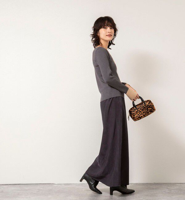 NOLLEY'S sophi「《手洗い可能》ウール混ワイドリブ袖口配色プルオーバー」|ニット・セーター|