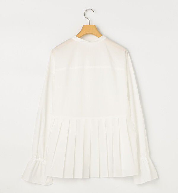 NOLLEY'S sophi「ウォッシャブルドレープポプリンバックプリーツシャツ」|シャツ・ブラウス|