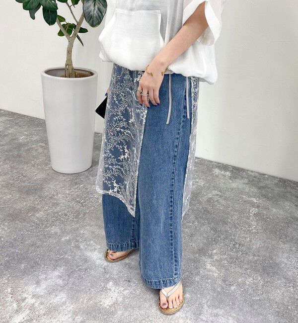 fredy emue「キラキラレイヤードラップスカート」|スカート|